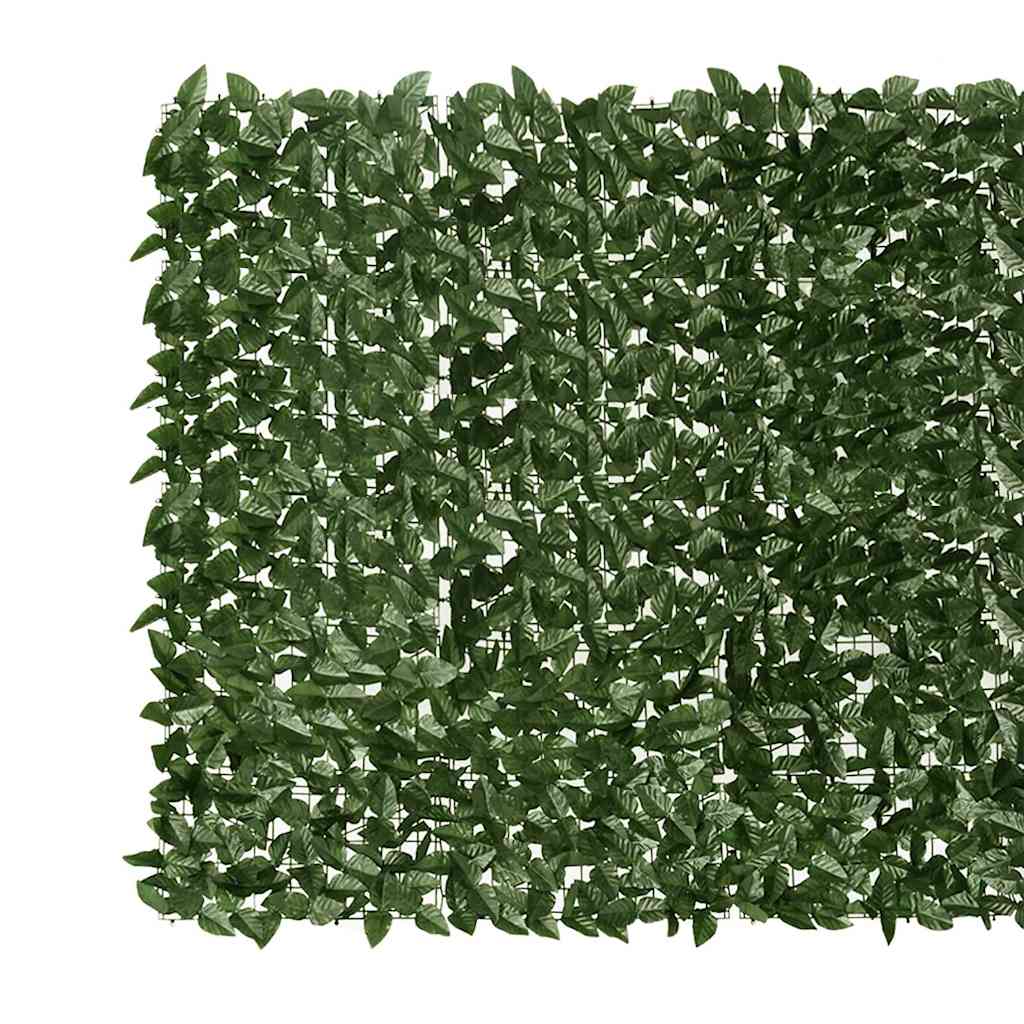 altanafskærmning 500x150 cm mørkegrønne blade
