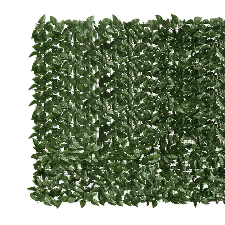 altanafskærmning 500x150 cm mørkegrønne blade