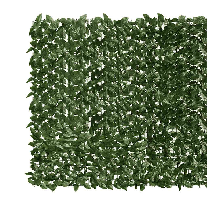 altanafskærmning 600x150 cm mørkegrønne blade