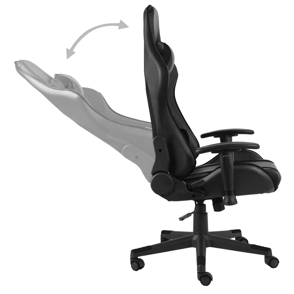 drejelig gamingstol PVC sort