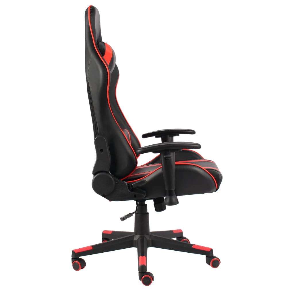 drejelig gamingstol PVC rød