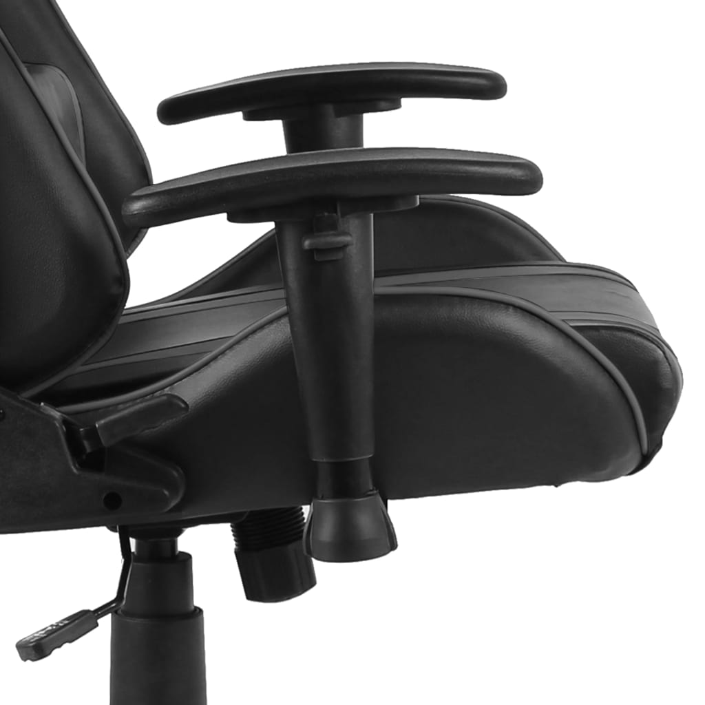 drejelig gamingstol PVC grå