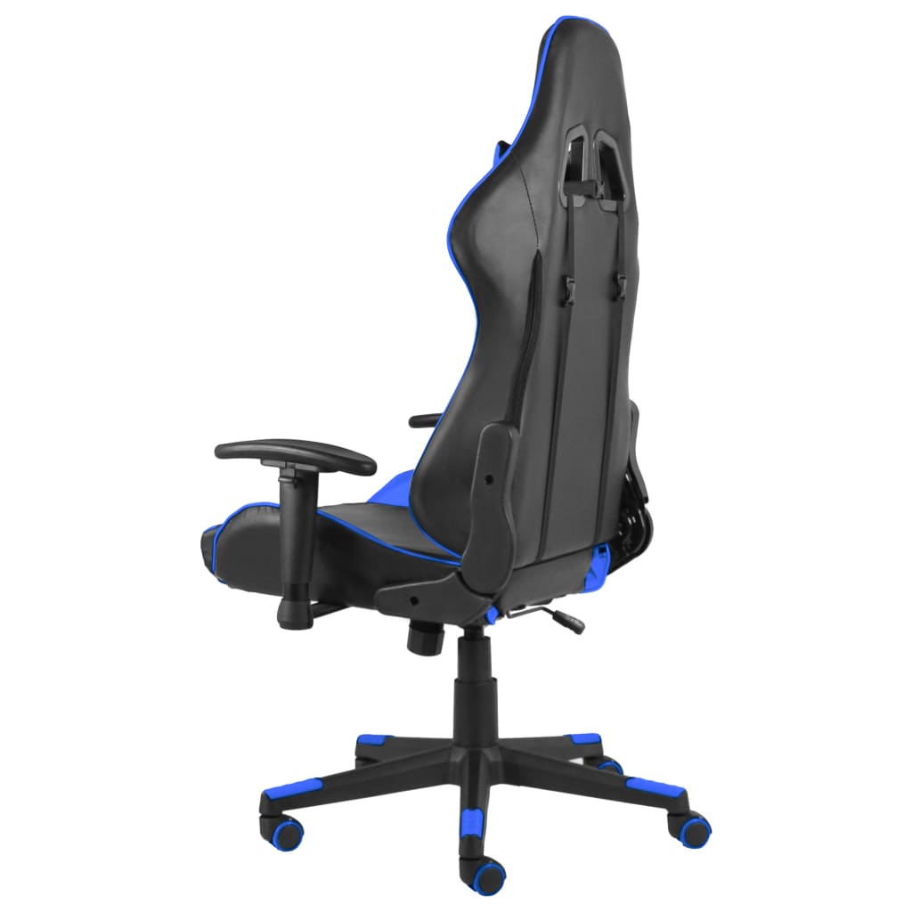drejelig gamingstol PVC blå