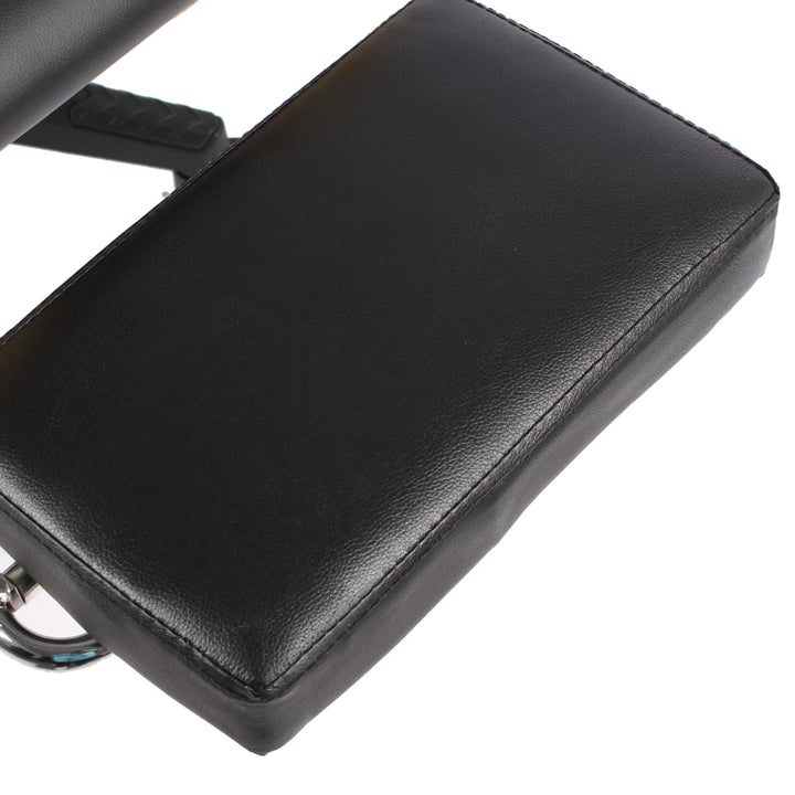 drejelig gamingstol med fodstøtte PVC rød
