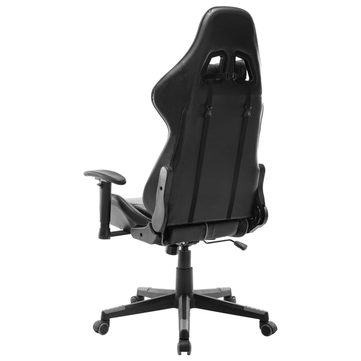 gamingstol kunstlæder sort og grå