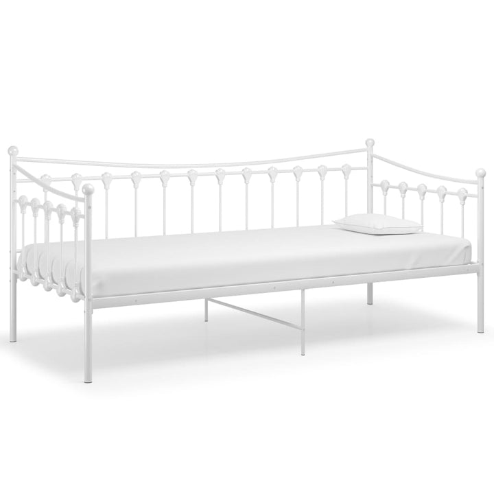 sengestel til sovesofa 90x200 cm metal hvid