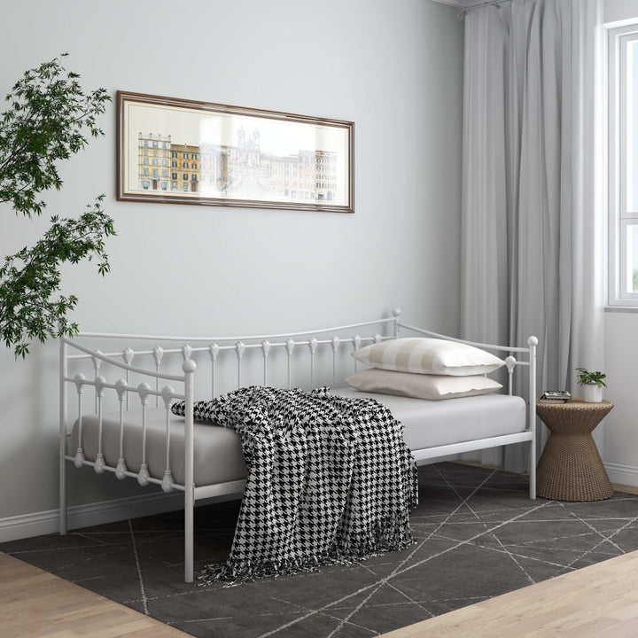 sengestel til sovesofa 90x200 cm metal hvid