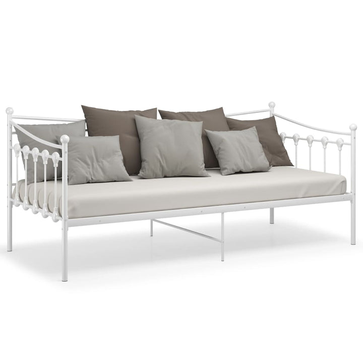 sengestel til sovesofa 90x200 cm metal hvid