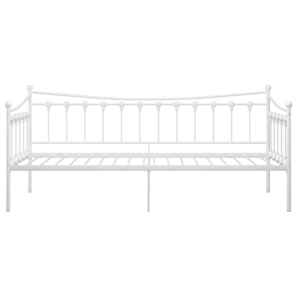 sengestel til sovesofa 90x200 cm metal hvid