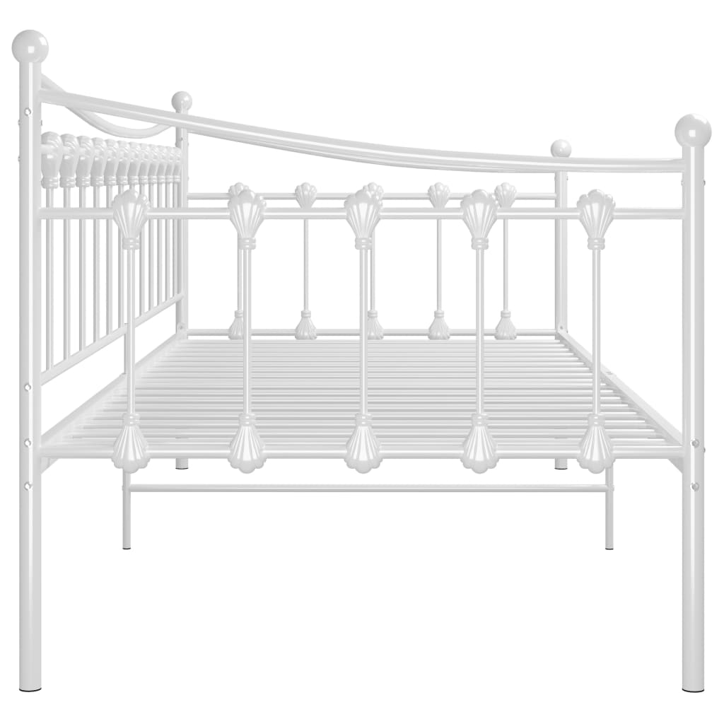 sengestel til sovesofa 90x200 cm metal hvid