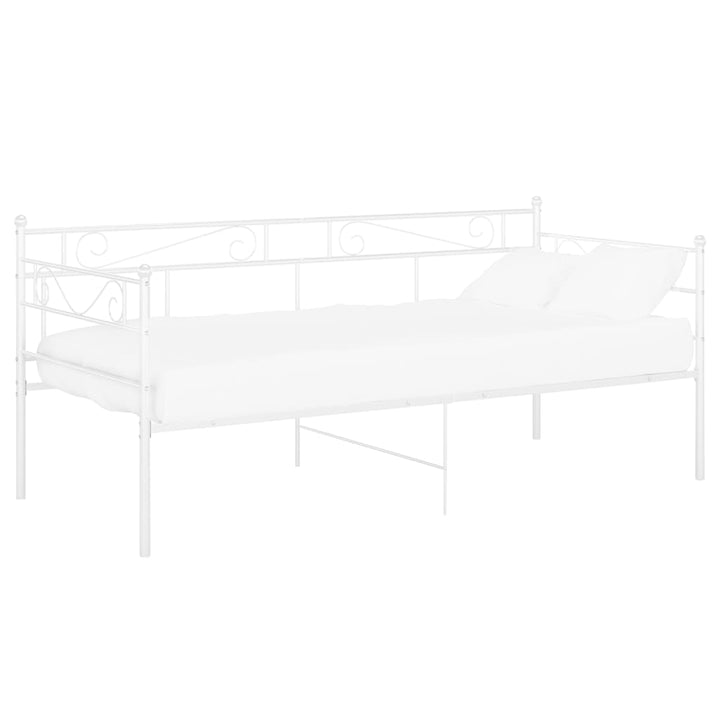 sengestel til sovesofa 90x200 cm metal hvid