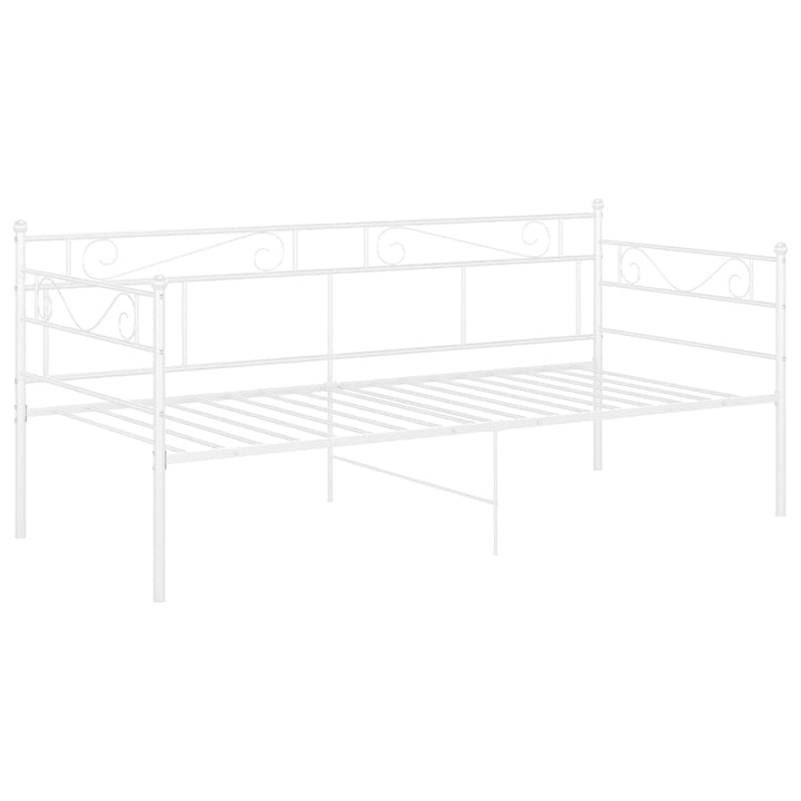 sengestel til sovesofa 90x200 cm metal hvid