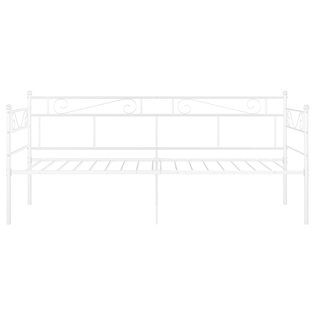sengestel til sovesofa 90x200 cm metal hvid
