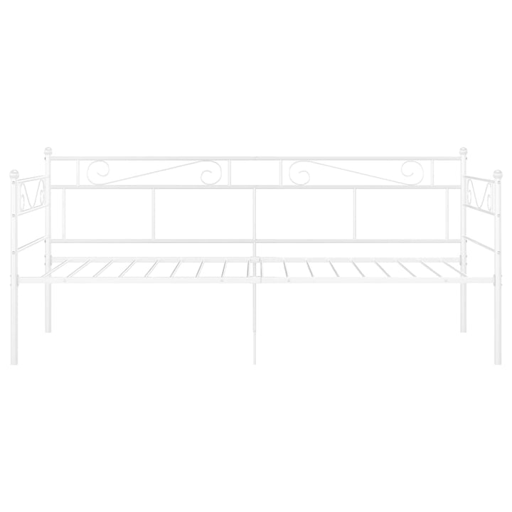 sengestel til sovesofa 90x200 cm metal hvid