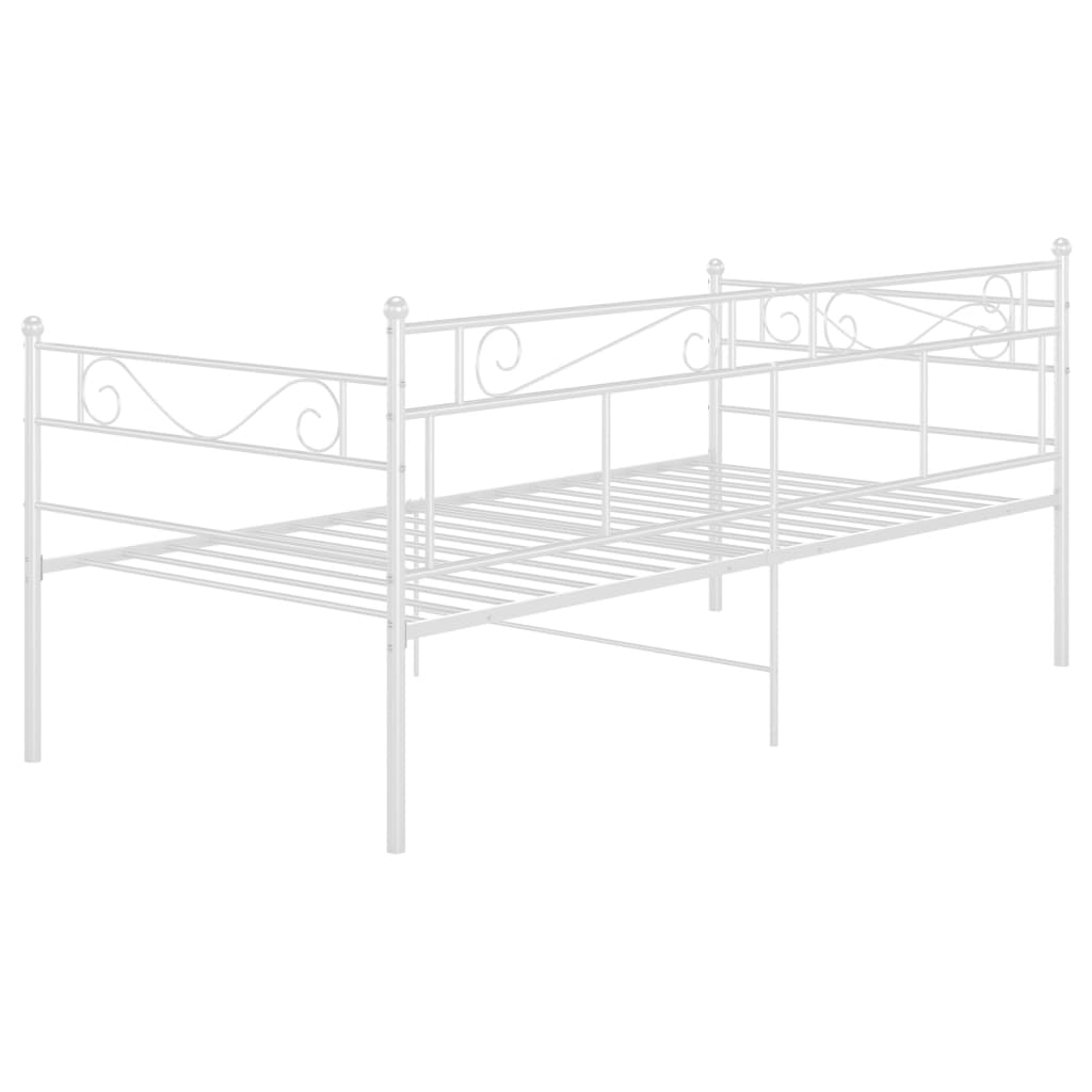 sengestel til sovesofa 90x200 cm metal hvid