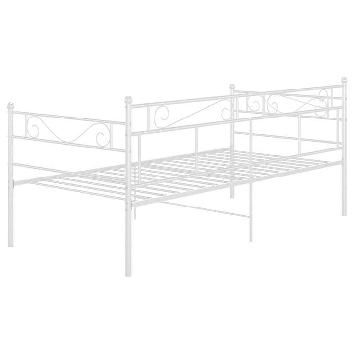sengestel til sovesofa 90x200 cm metal hvid