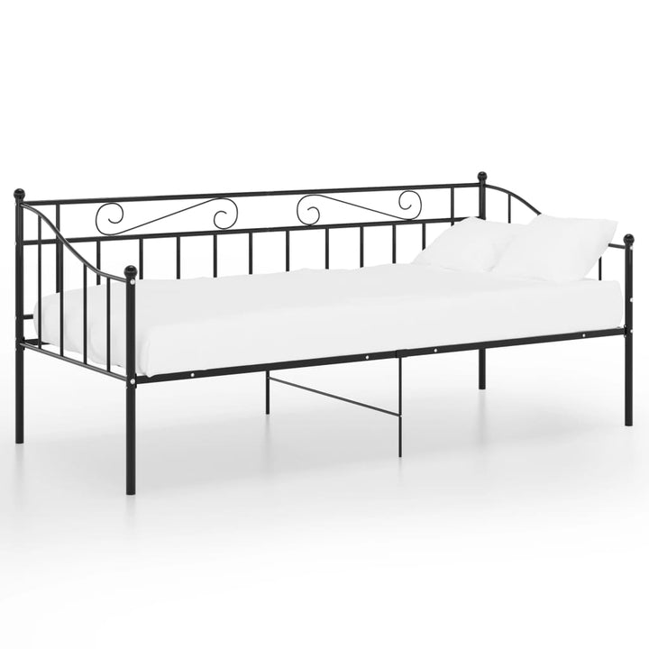 sengestel til sovesofa 90x200 cm metal sort