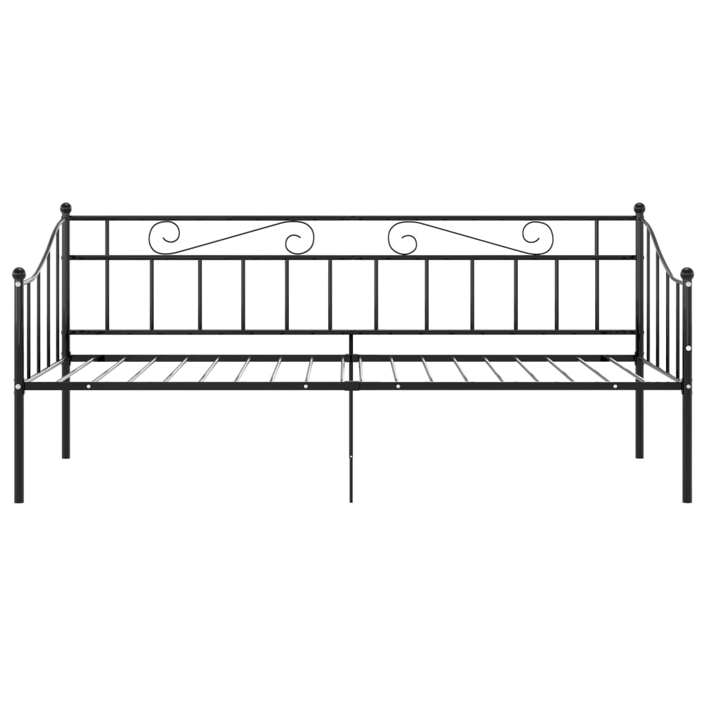 sengestel til sovesofa 90x200 cm metal sort