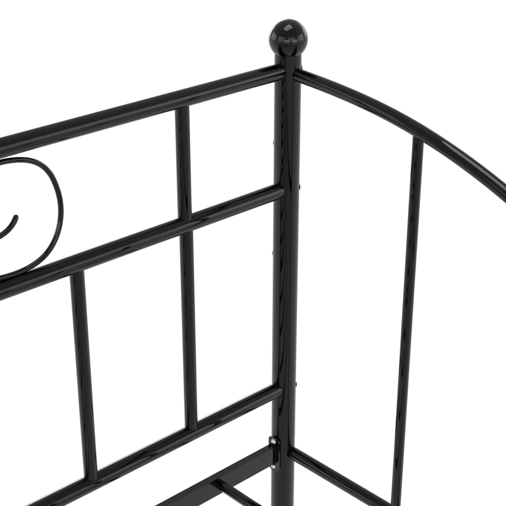 sengestel til sovesofa 90x200 cm metal sort