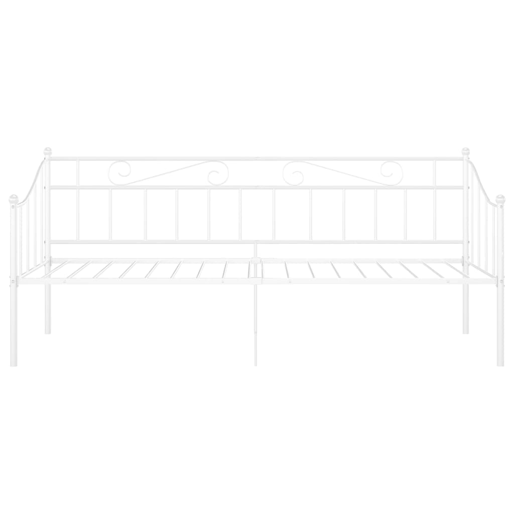 sengestel til sovesofa 90x200 cm metal hvid