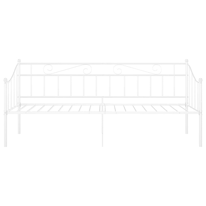 sengestel til sovesofa 90x200 cm metal hvid