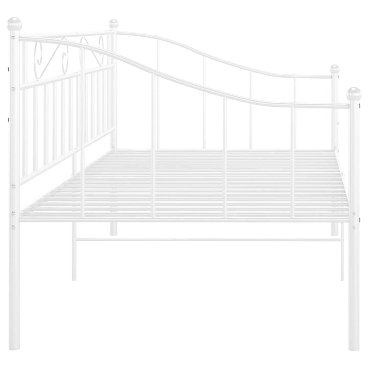 sengestel til sovesofa 90x200 cm metal hvid