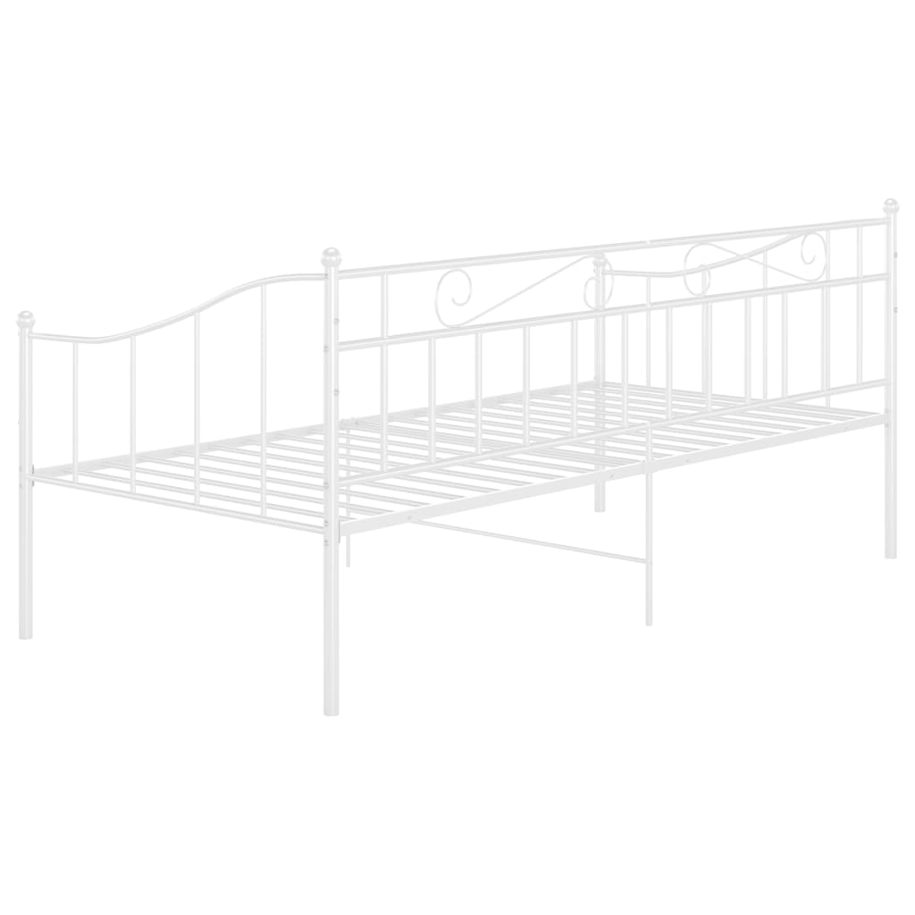 sengestel til sovesofa 90x200 cm metal hvid