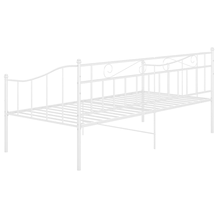 sengestel til sovesofa 90x200 cm metal hvid