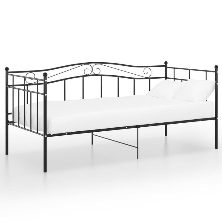 sengestel til sovesofa 90x200 cm metal sort