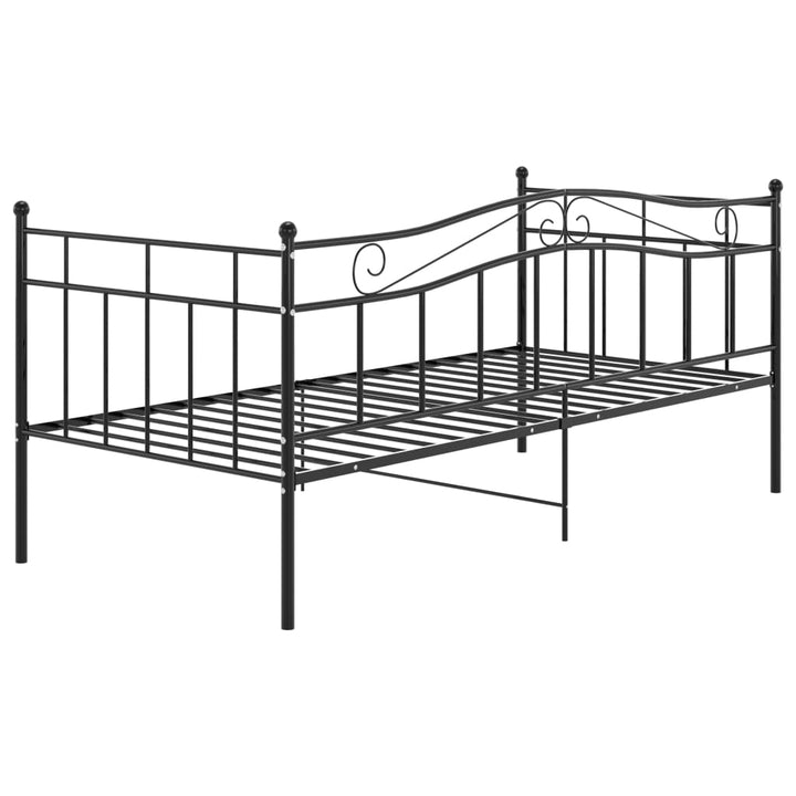 sengestel til sovesofa 90x200 cm metal sort
