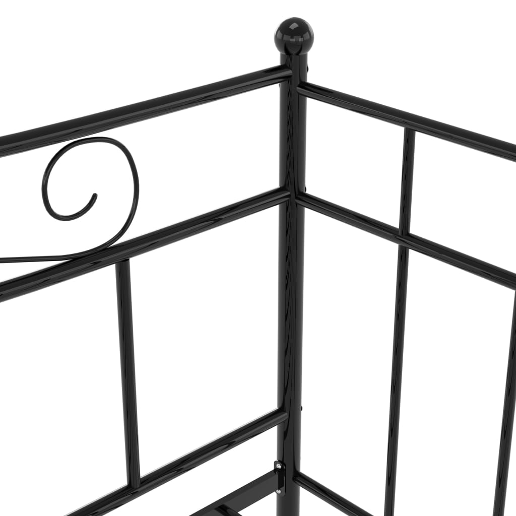 sengestel til sovesofa 90x200 cm metal sort