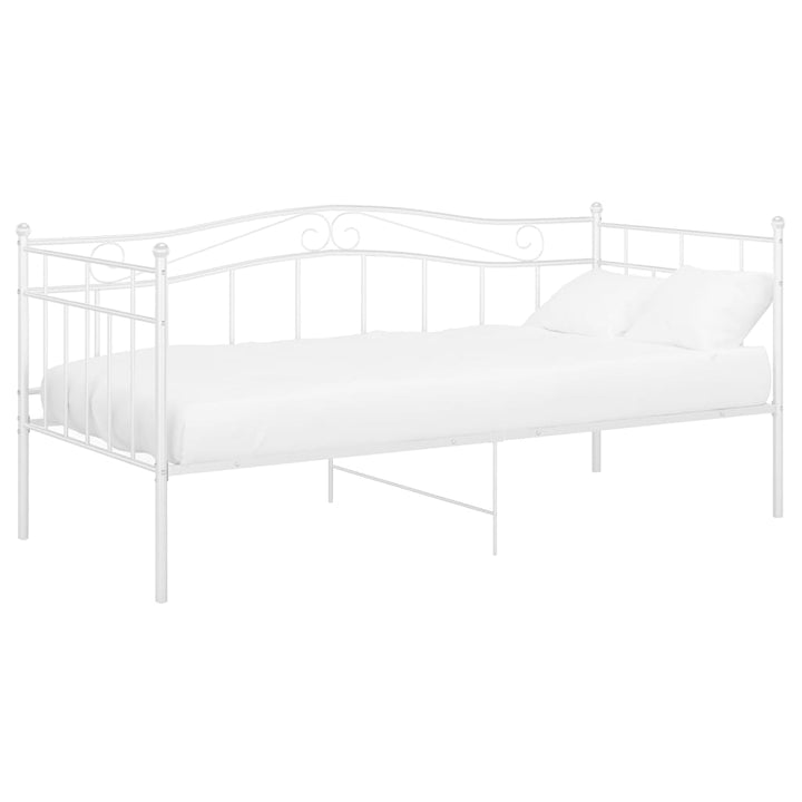 sengestel til sovesofa 90x200 cm metal hvid