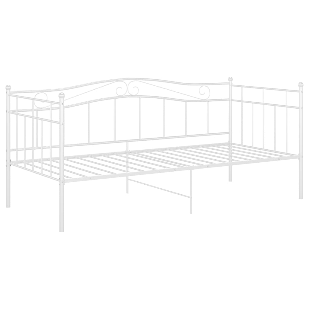 sengestel til sovesofa 90x200 cm metal hvid