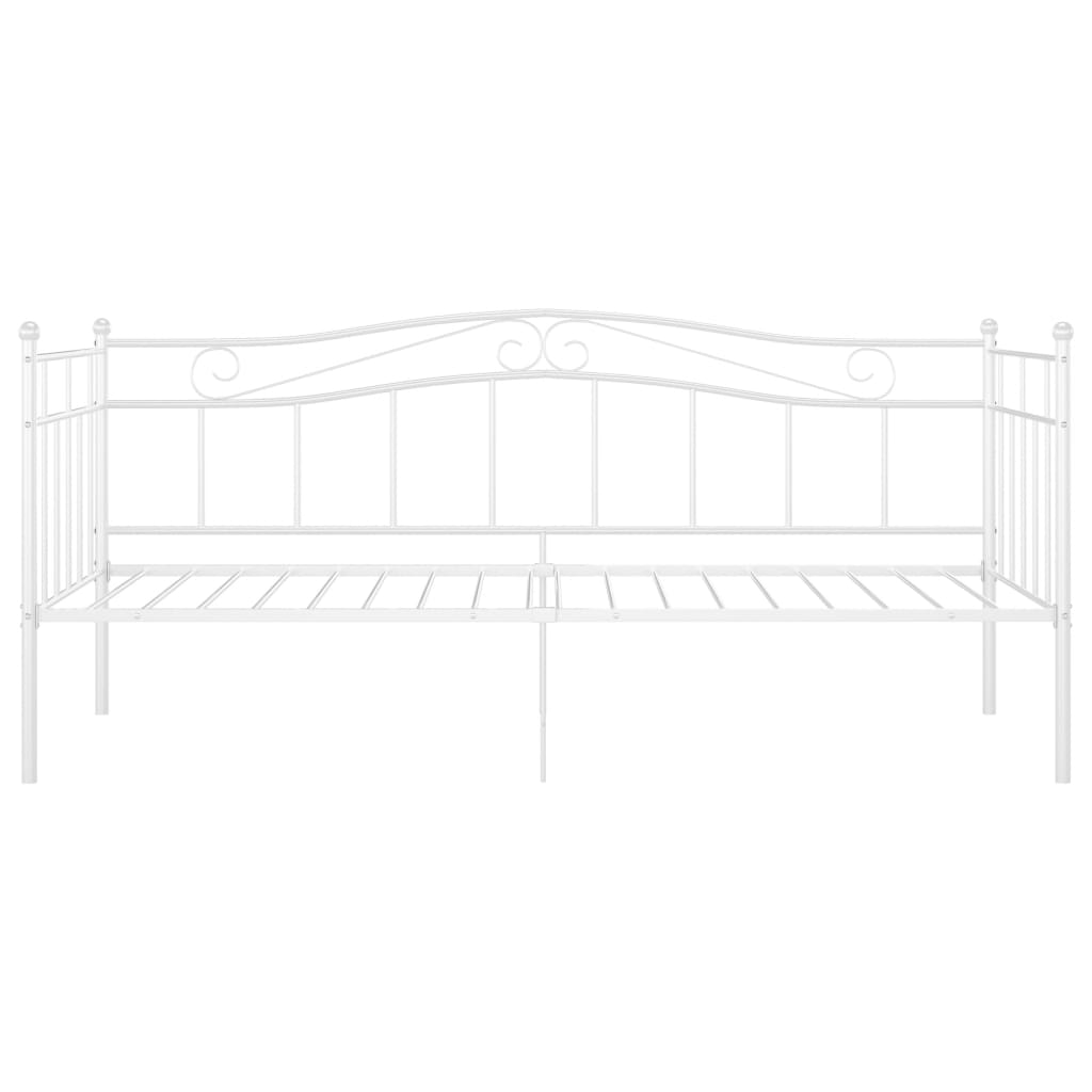 sengestel til sovesofa 90x200 cm metal hvid