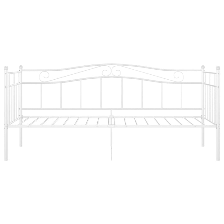 sengestel til sovesofa 90x200 cm metal hvid