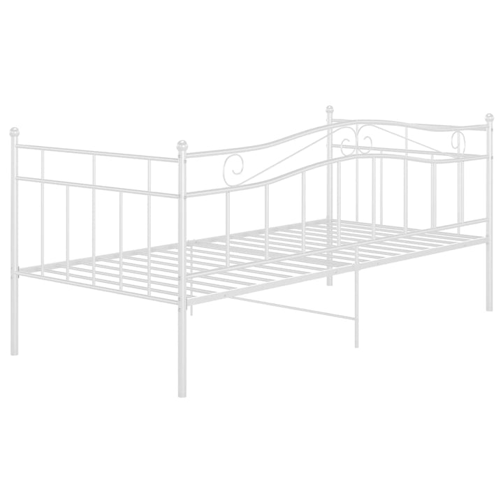 sengestel til sovesofa 90x200 cm metal hvid