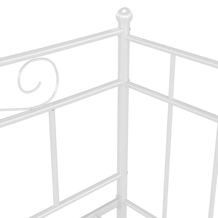 sengestel til sovesofa 90x200 cm metal hvid