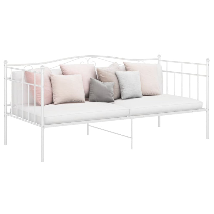 sengestel til sovesofa 90x200 cm metal hvid