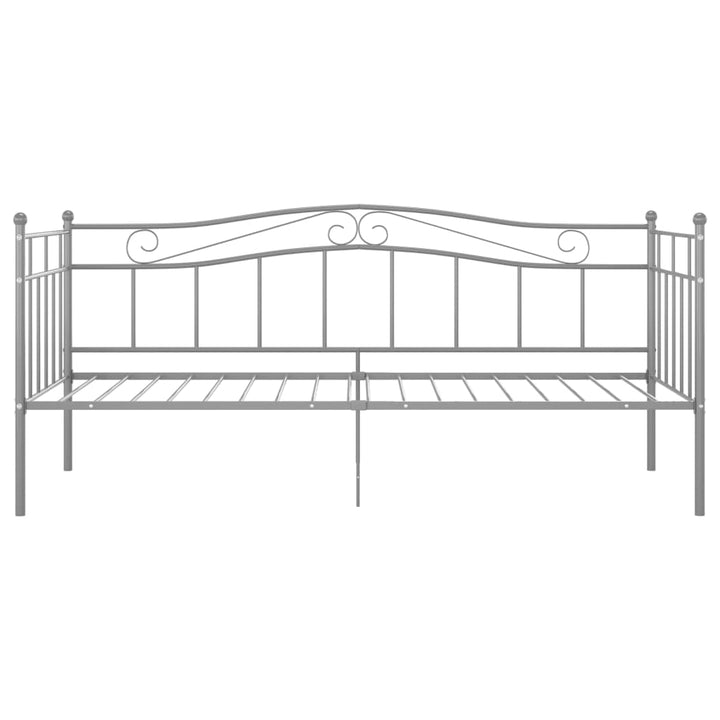 sengestel til udtræksseng 90x200 cm metal grå