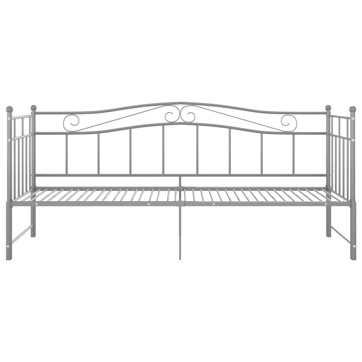 sengestel til udtræksseng 90x200 cm metal grå