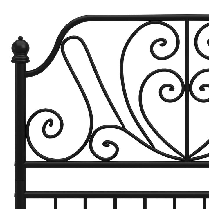 sengestel 90x200 cm metal sort