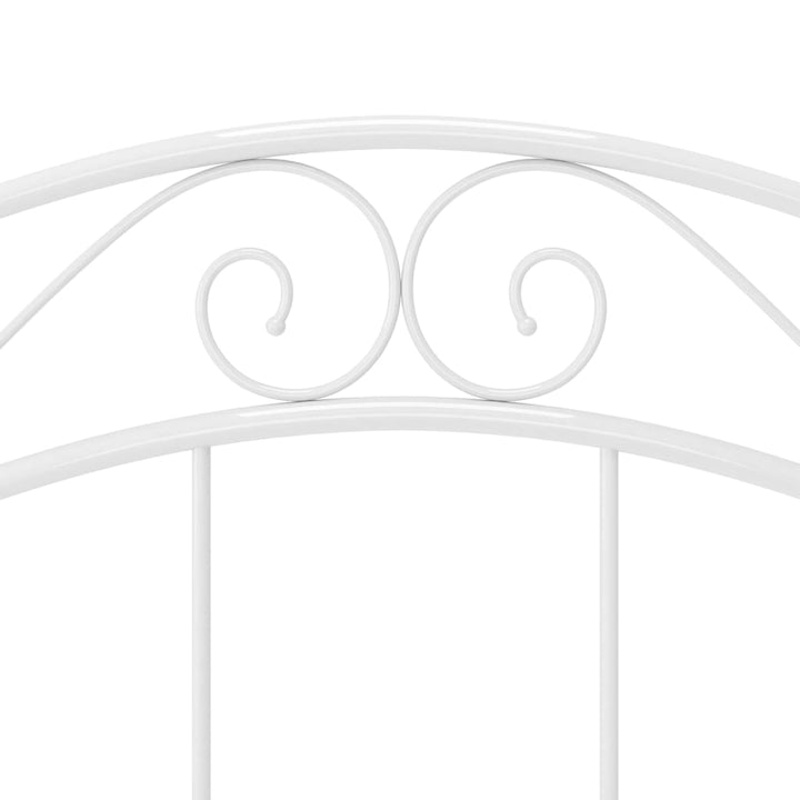 sengestel 90x200 cm metal hvid