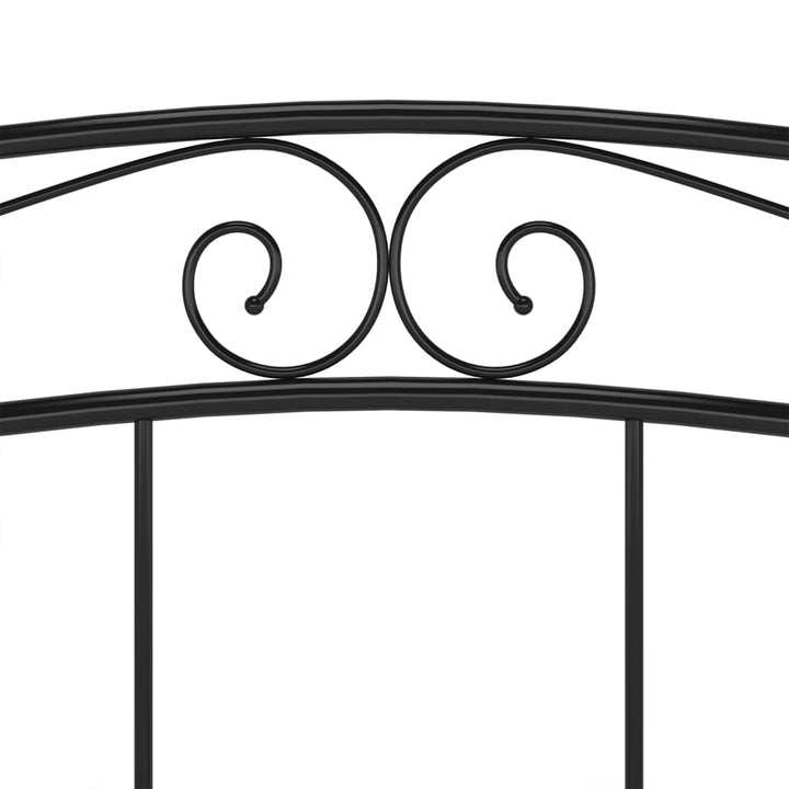 sengestel sort metal 160 x 200 cm