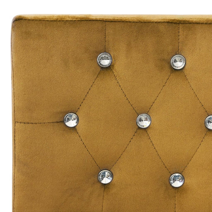 bænk 110 cm fløjl brun