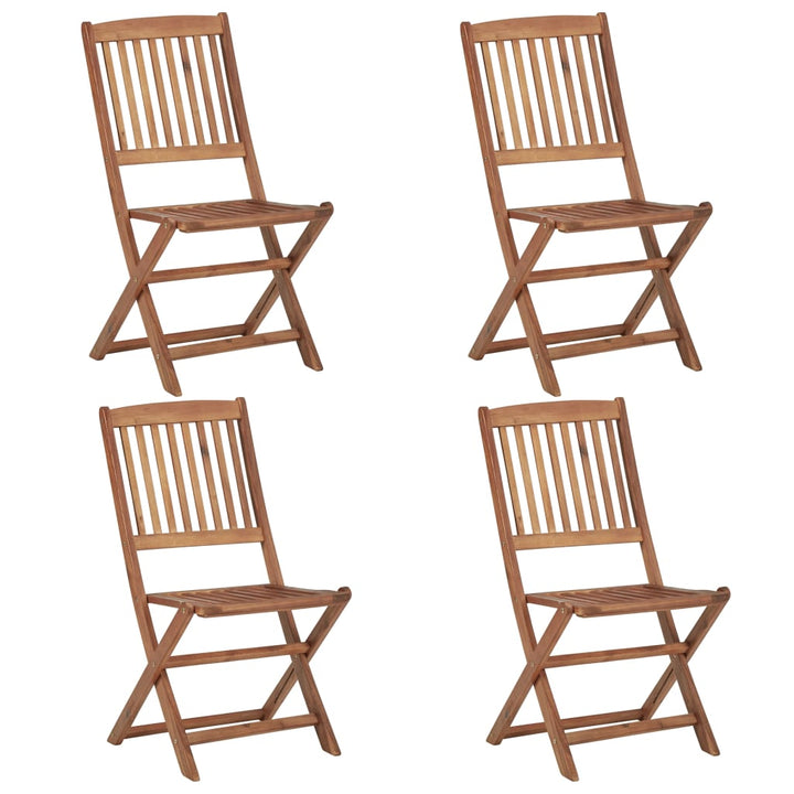 foldbare havestole 4 stk. massivt akacietræ