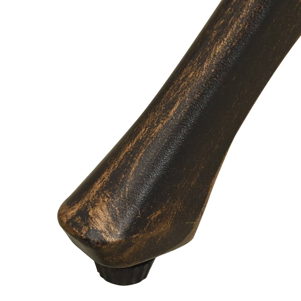 havebord 78x78x72 cm støbt aluminium bronzefarvet
