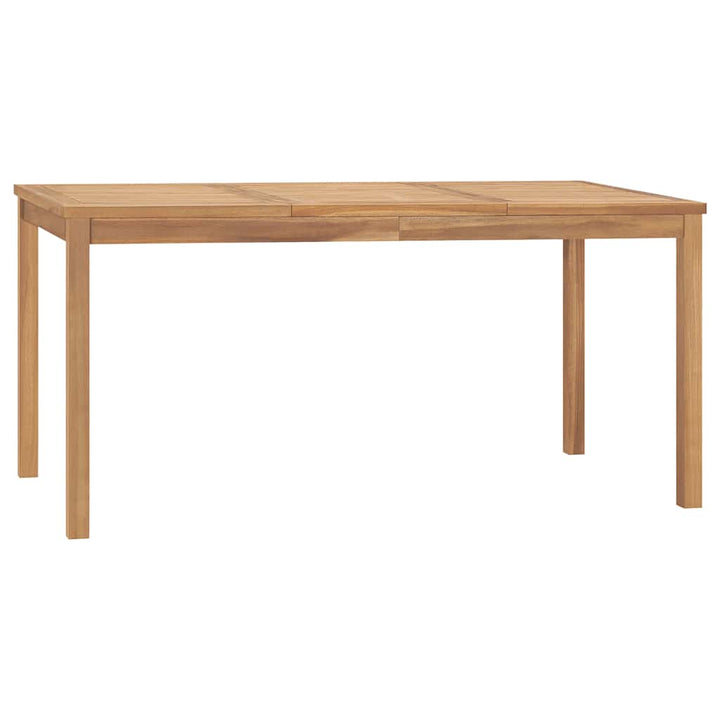 havebord 160x80x77 cm massivt teaktræ