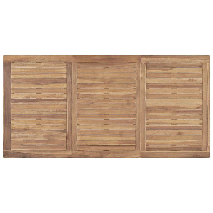 havebord 160x80x77 cm massivt teaktræ