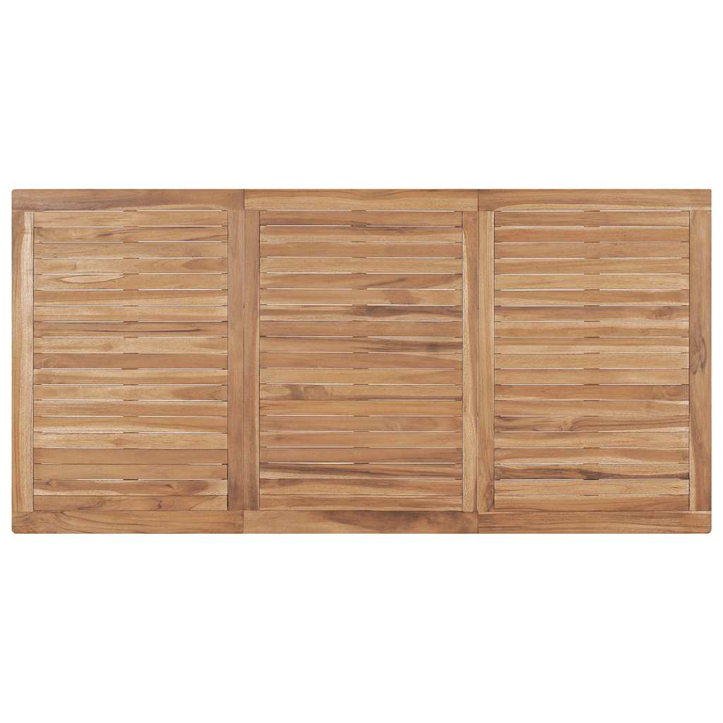 havebord 180x90x77 cm massivt teaktræ