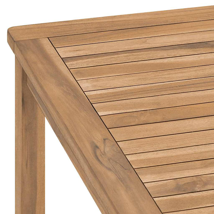 havebord 180x90x77 cm massivt teaktræ